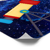 Affiche de l'aventure spatiale pour enfants (Coin)