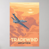 Affiche de l'Aviation commerciale (Devant)