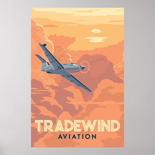 Affiche de l'Aviation commerciale (Devant)