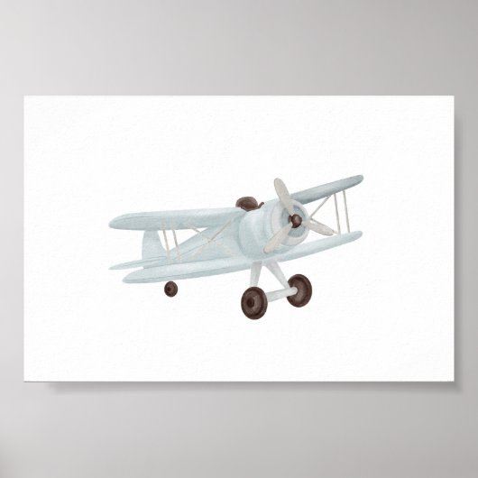 affiche de l'avion vintage (Devant)