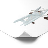affiche de l'avion vintage (Coin)