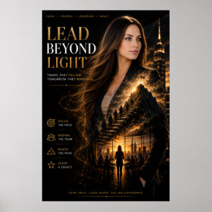 Affiche de leadership exécutif Lead Beyond