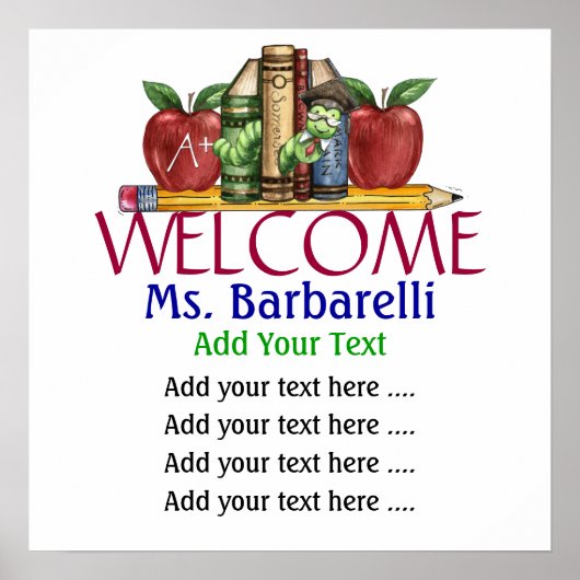 Affiche de l'école / bibliothèque - SRF (Devant)