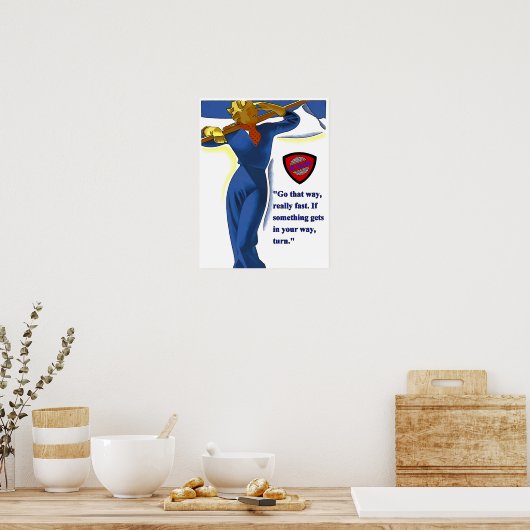 Affiche de l'école de ski (Cuisine)