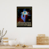 Affiche de l'Ecriture chrétienne (Cuisine)