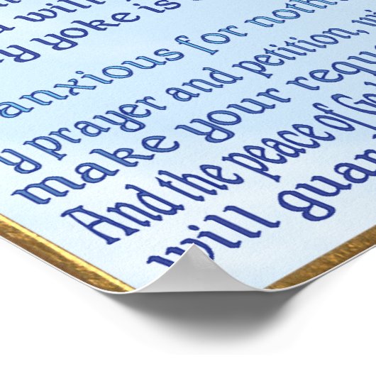 affiche de l'écriture chrétienne (Coin)