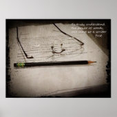 Affiche de l'écrivain inspirant (Devant)