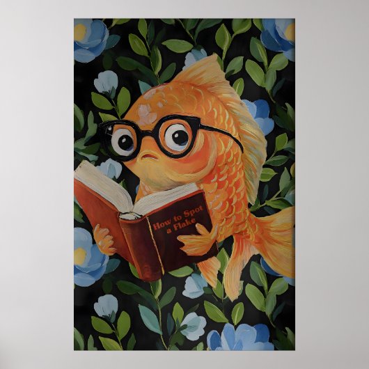Affiche de lecture de poissons fantaisistes - Thèm (Devant)