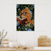 Affiche de lecture de poissons fantaisistes - Thèm (Cuisine)