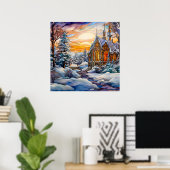 Affiche de l'église d'hiver (Bureau à domicile)