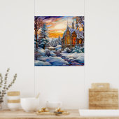 Affiche de l'église d'hiver (Cuisine)