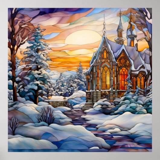 Affiche de l'église d'hiver (Devant)