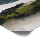 Affiche de l'église Saint-Thomas et des montagnes (Coin)