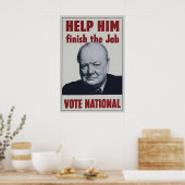 Affiche de l'élection de 1945 Parti conservateur b (Cuisine)