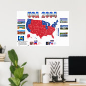 Affiche de l'élection présidentielle américaine de (Bureau à domicile)