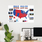 Affiche de l'élection présidentielle de 2012 aux É (Bureau à domicile)