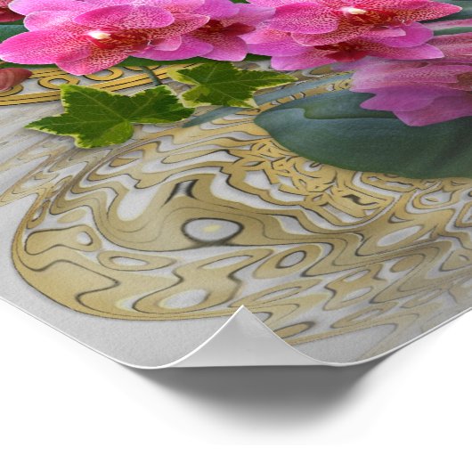 Affiche de l'élégance de l'orchidée (Coin)