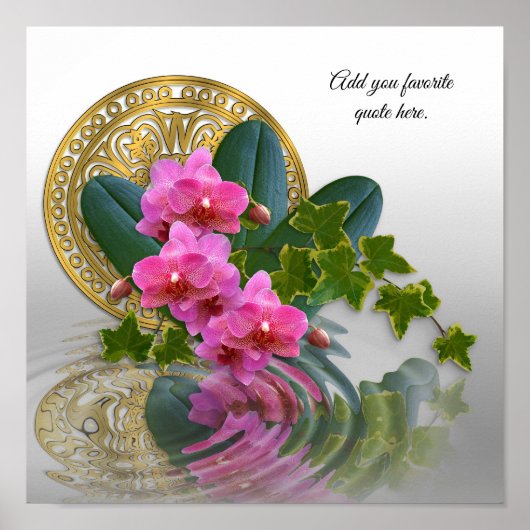 Affiche de l'élégance de l'orchidée (Devant)