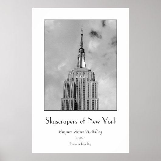 Affiche de l'Empire State Building (Devant)
