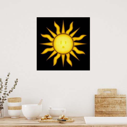 Affiche de l'énergie solaire (Cuisine)