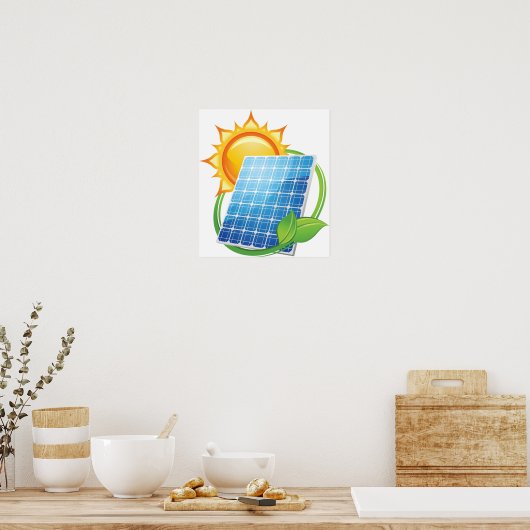 Affiche de l'énergie solaire (Cuisine)