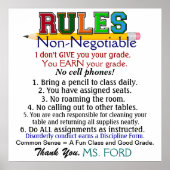 Affiche de l'enseignant de l'école - SRF (Devant)