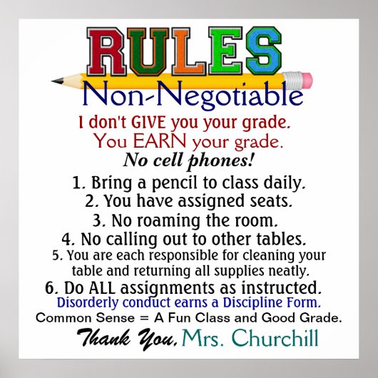 Affiche de l'enseignant de l'école - SRF (Devant)