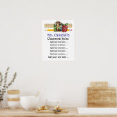 Affiche de l'enseignant de l'école - SRF (Cuisine)