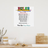 Affiche de l'enseignant de l'école - SRF (Cuisine)