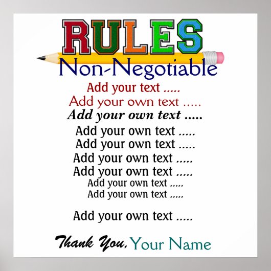 Affiche de l'enseignant de l'école - SRF (Devant)