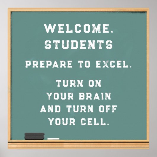 Affiche de l'enseignant "éteindre le téléphone por (Devant)