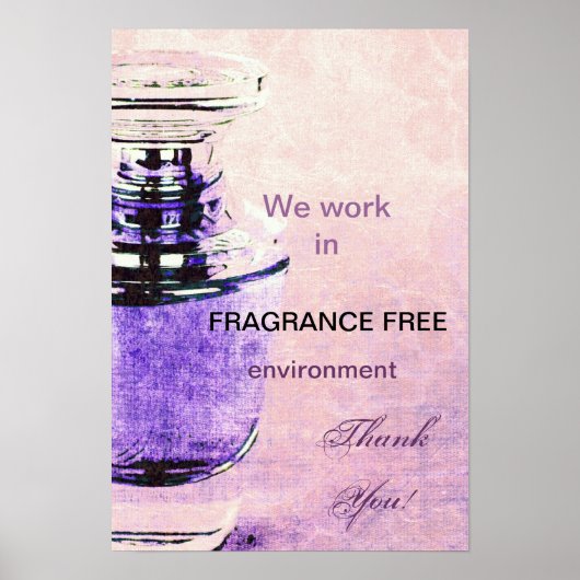 Affiche de l'environnement sans parfum (Devant)