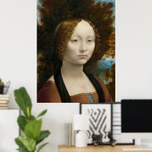 Affiche de Léonard de Vinci, Ginevra de' Benci (Bureau à domicile)