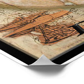 Affiche de Leonardo Davinci (Coin)