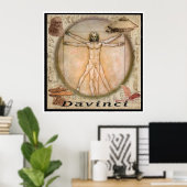 Affiche de Leonardo Davinci (Bureau à domicile)