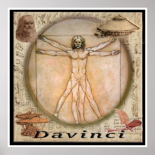 Affiche de Leonardo Davinci (Devant)