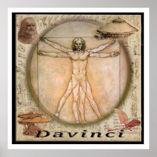 Affiche de Leonardo Davinci