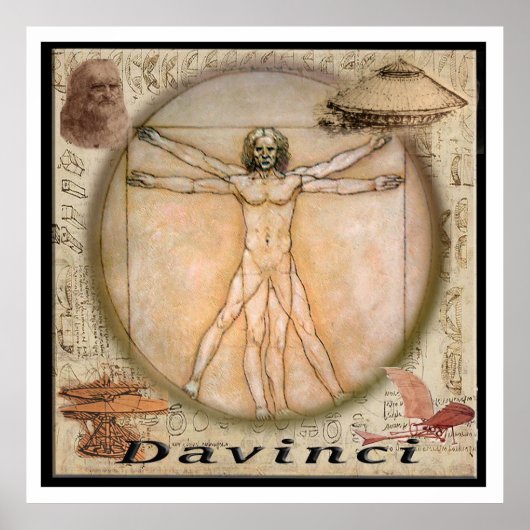 Affiche de Leonardo Davinci (Devant)