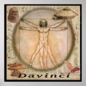 Affiche de Leonardo Davinci (Devant)