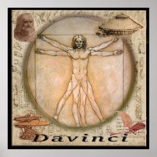Affiche de Leonardo Davinci