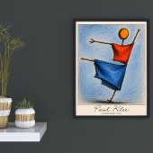 Affiche de l'épouvantail de Paul Klee Art abstrait