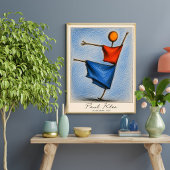 Affiche de l'épouvantail de Paul Klee Art abstrait