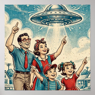 Affiche de l'ère atomique de cryptide d'avertissem