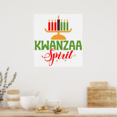 Affiche de l'esprit de Kwanzaa (Cuisine)