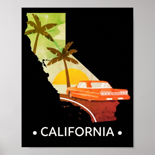 Affiche de l'état de Californie (Devant)