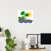 Affiche de l'état d'esprit de Bali (Bureau à domicile)