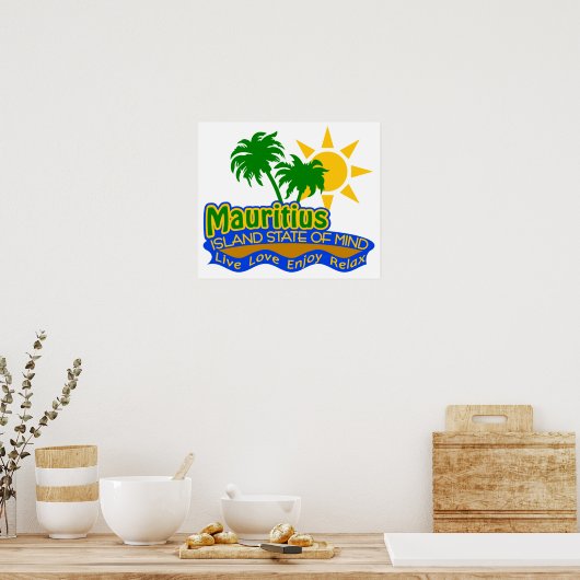 Affiche de l'état d'esprit de Maurice (Cuisine)