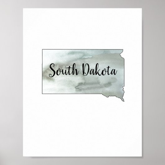 Affiche de l'État du Dakota du Sud (Devant)
