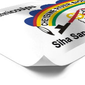 Affiche de l'étendard des Sioux de la rivière Chey (Coin)