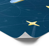 Affiche de lettre 'A' d'aventure spatiale personna (Coin)